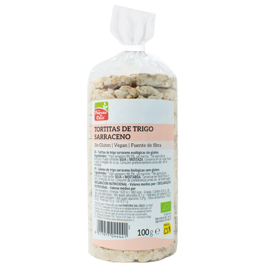 Focaccine di grano saraceno con sale e senza glutine BIO La Finestra Sul Cielo 100 g