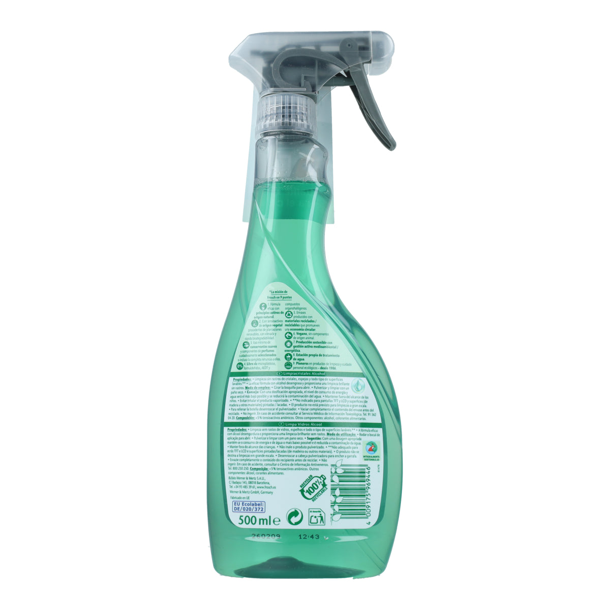 Detergente per vetri Frosch 500 ml