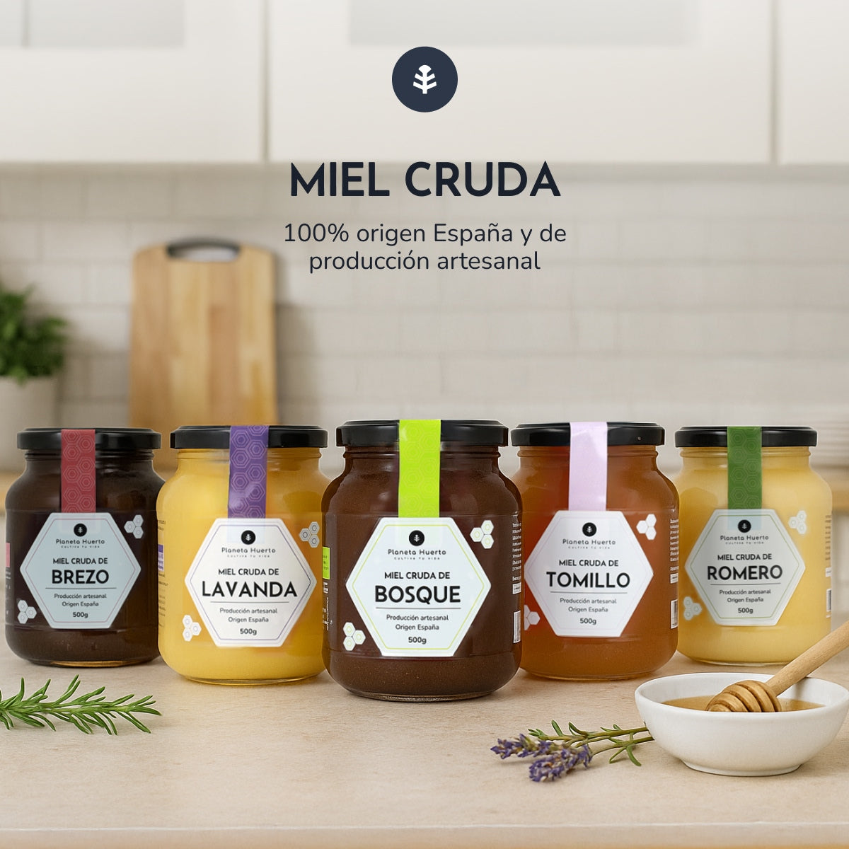 Miel Cruda de Azahar Planeta Huerto 1 Kg