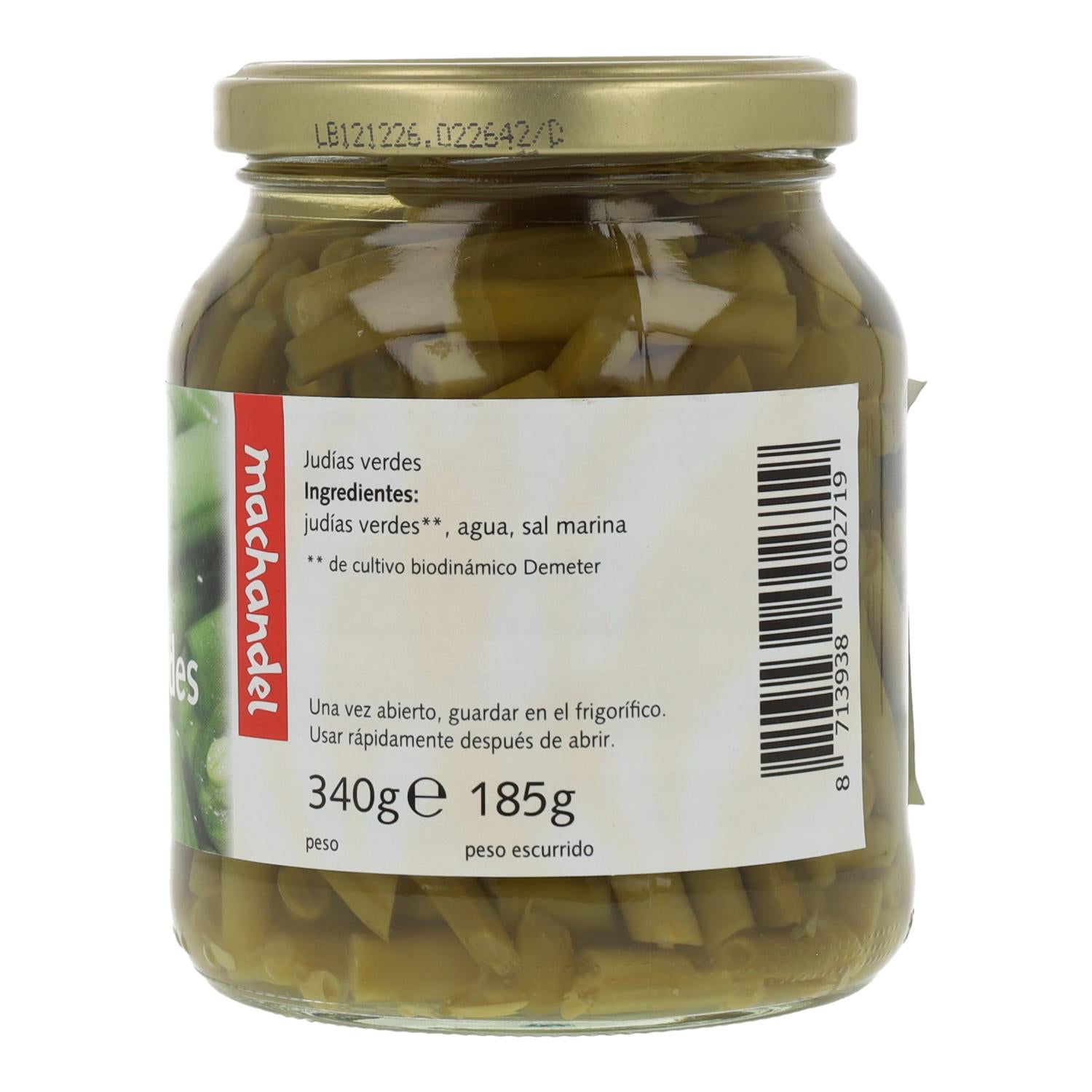 Judias Verdes Bio Machandel 340 g