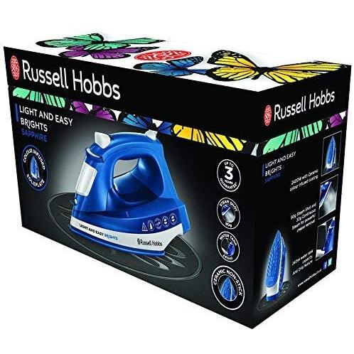 Plancha de vapor Light & Easy Brights Sapphire Russel Hobbs