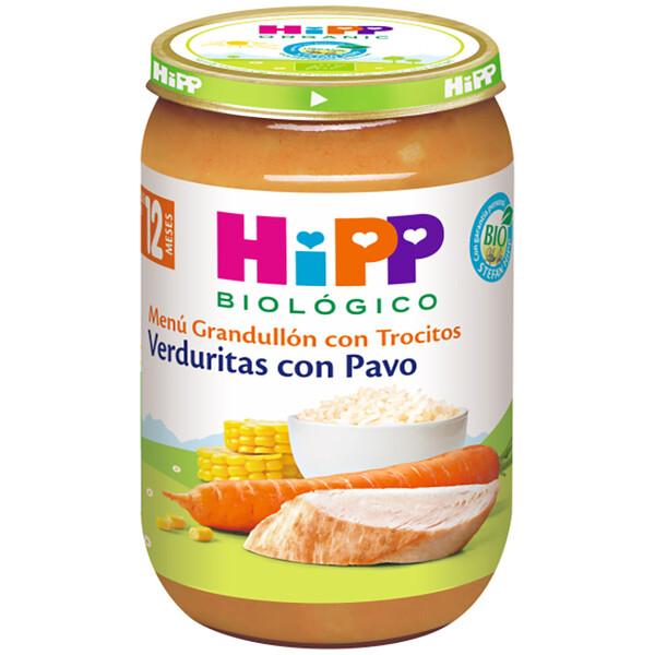 Tarrito de verduritas con pavo bio +12 meses HiPP 220 g