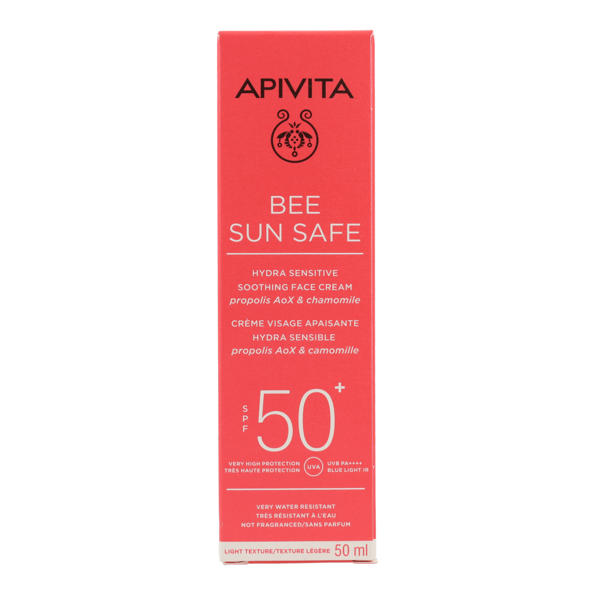 Crema solare lenitiva Hydra Sensitive SPF50 Apivita 50 ml