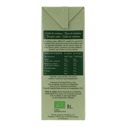 Caldo de Verduras Ecológico Biocop 1 L