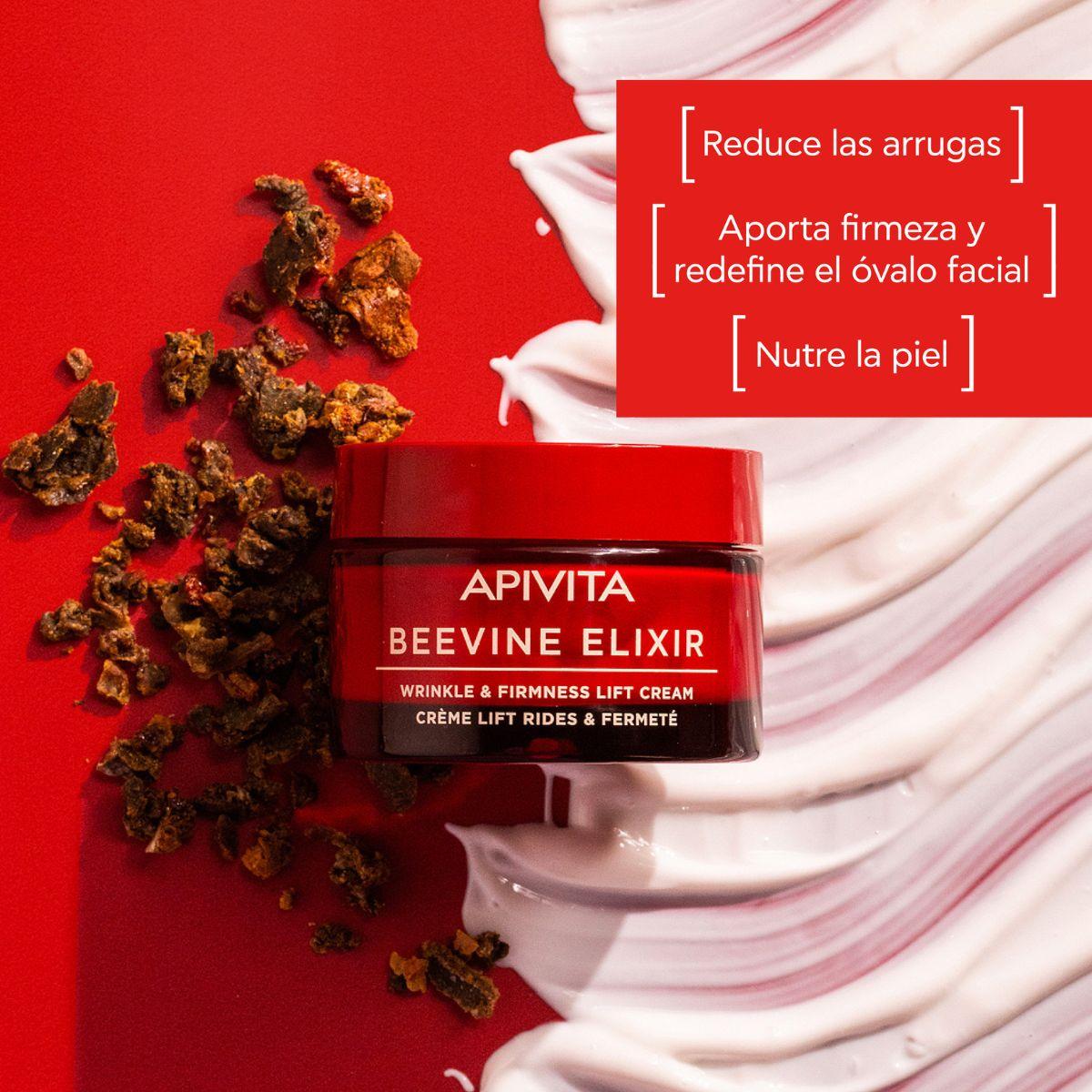 Crema lift arrugas & firmeza - Textura rica BEEVINE ELIXIR, APIVITA 50 ml