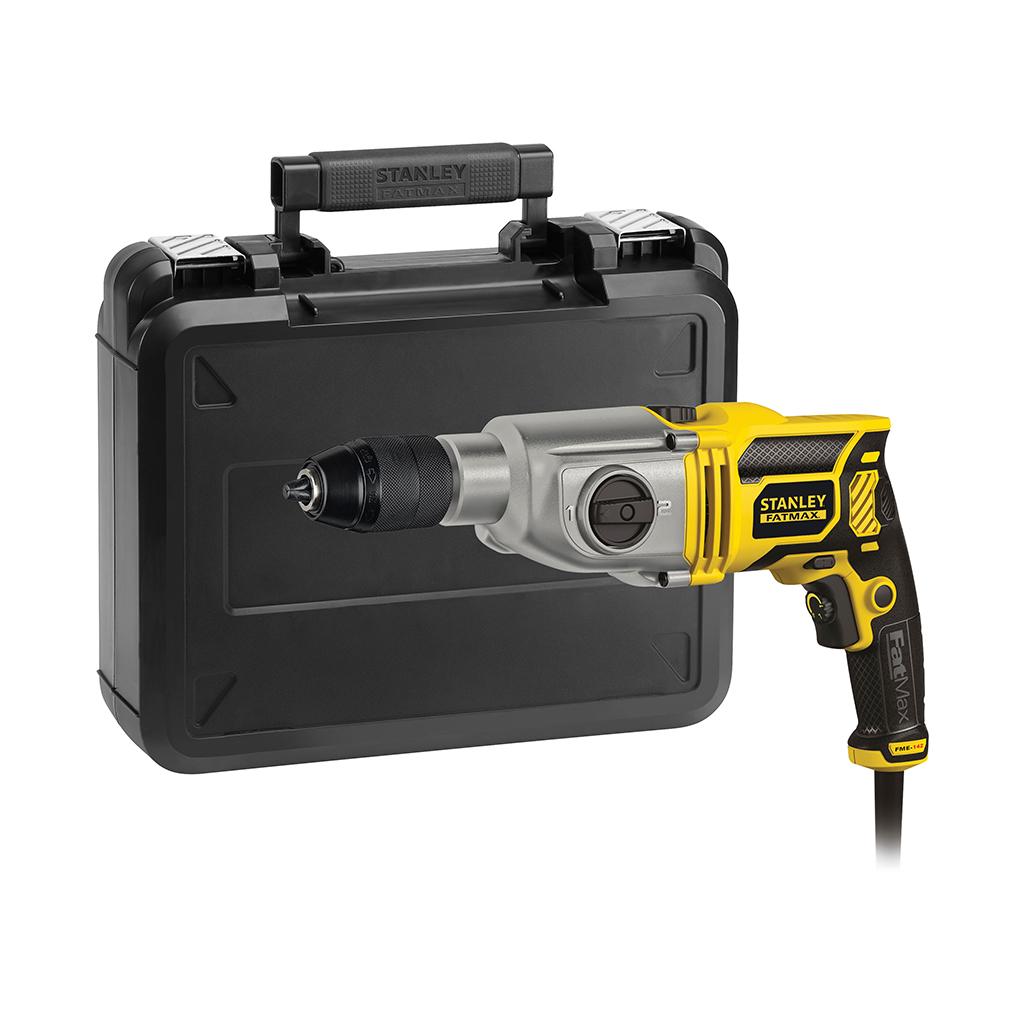 Set taladro percutor 850W con maletín Stanley