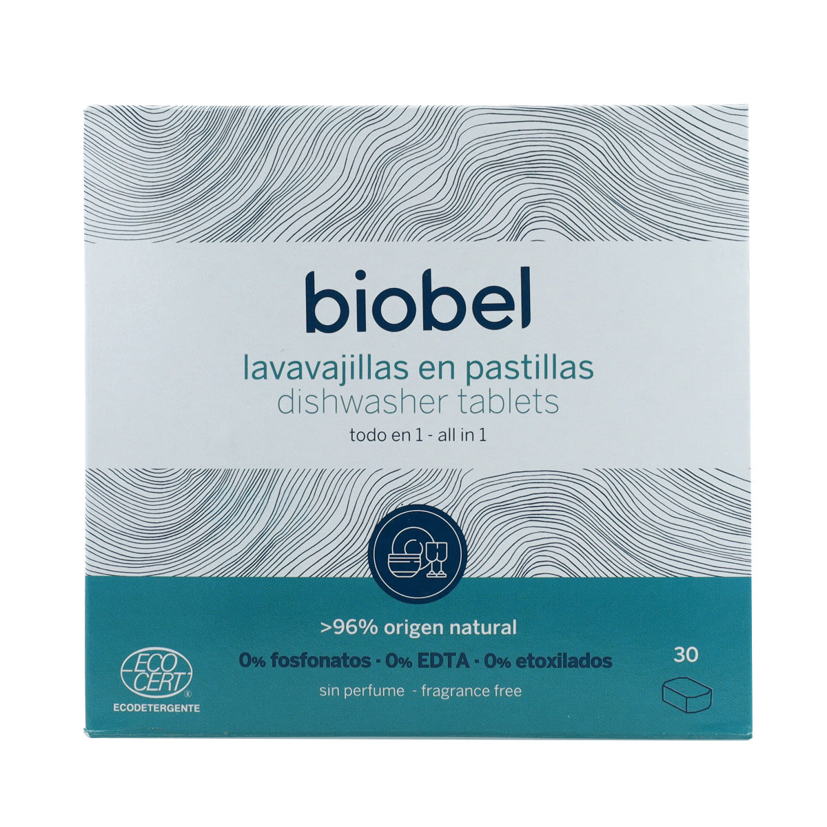 Detersivo per lavastoviglie in pastiglie BioBel 30 pezzi