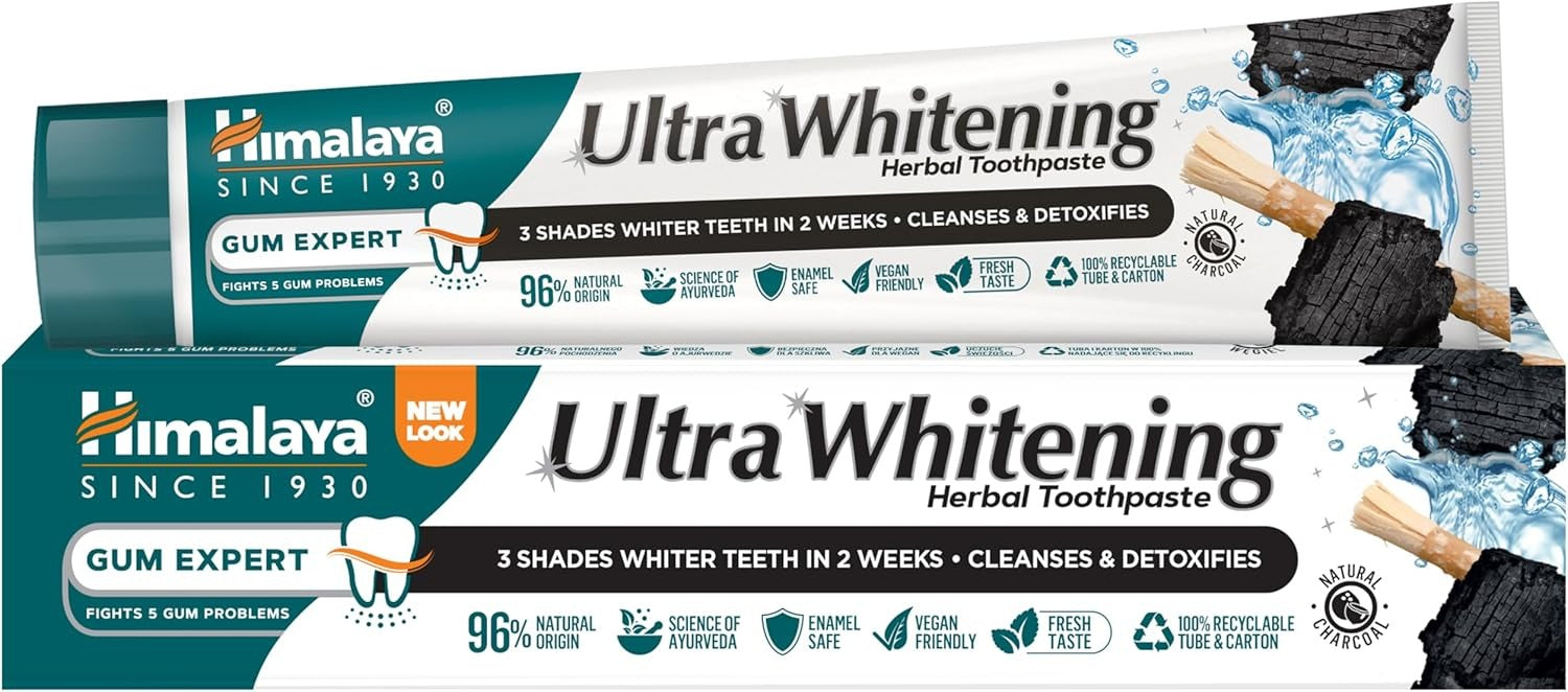 Dentífrico ultra blanqueador de carbón Himalaya 75 ml