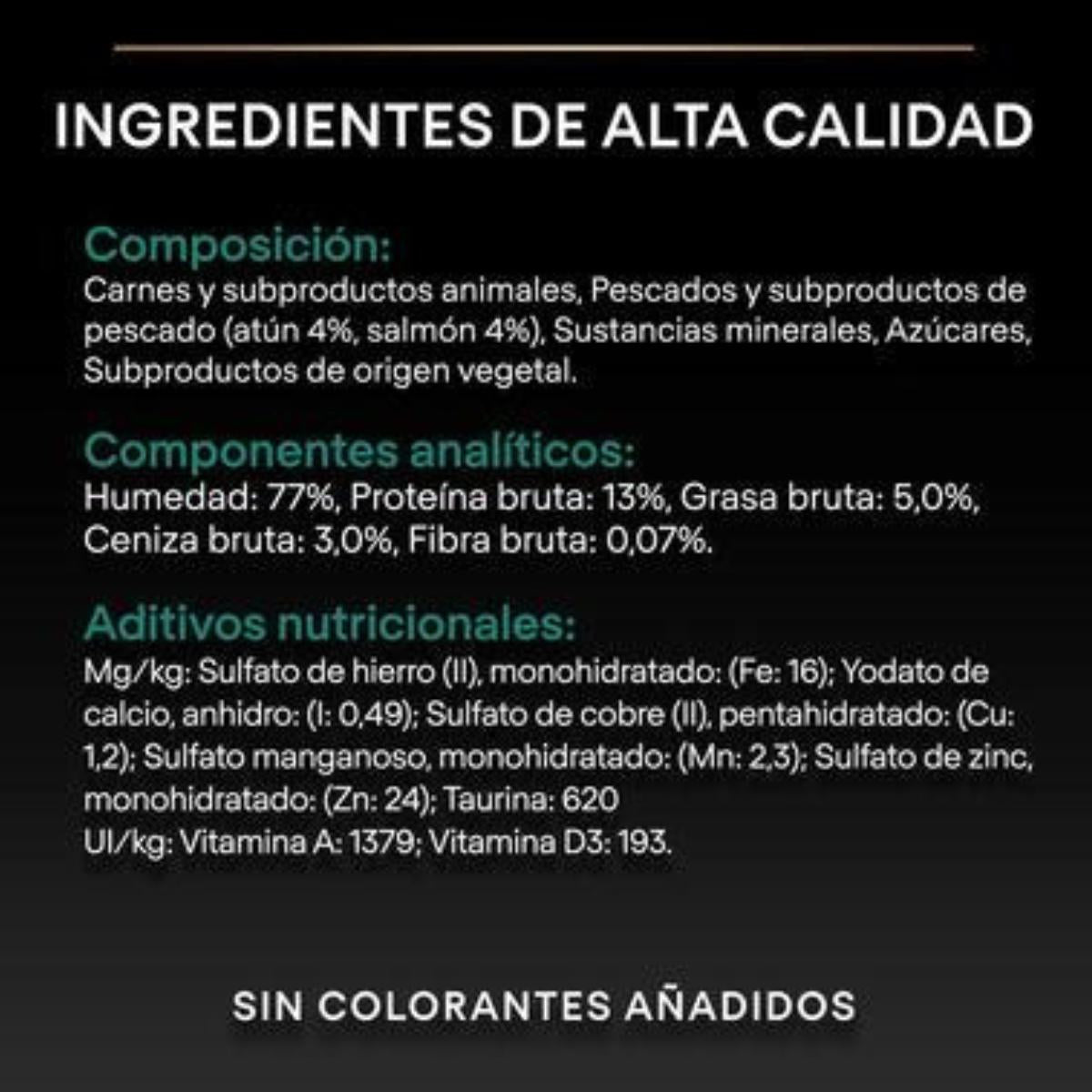 Pro Plan Gato Adulto Sterilised Maintenance Terrina con atún y salmón Purina lata 12 x 85 g