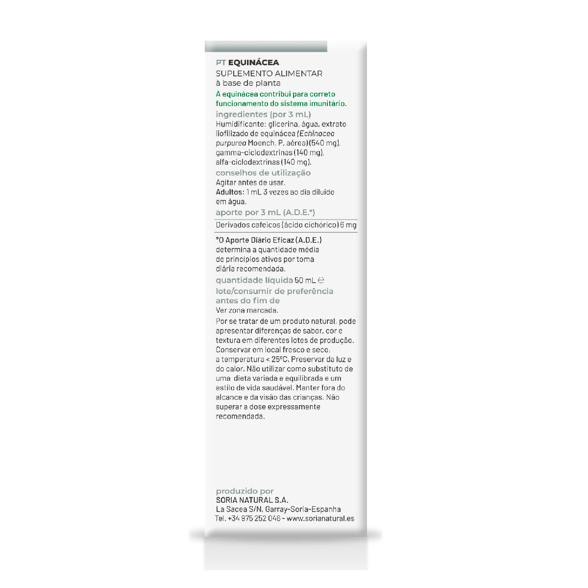 Pack 2X Extracto de Equinácea Soria Natural, 50 ml