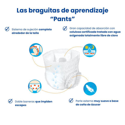 Pants Pañales-Braguitas Ecológicos Talla 6 (+16 Kg) Pingo 26 unidades