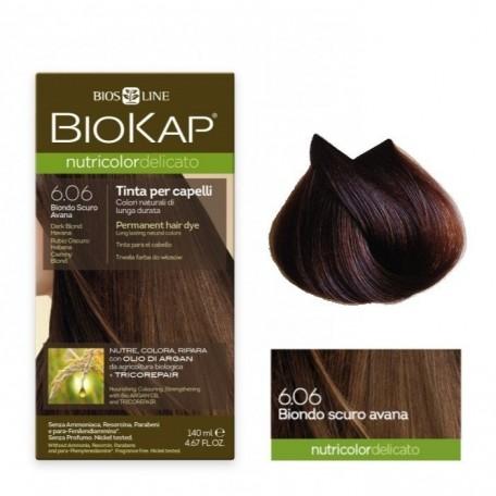 Tinte Rubio Oscuro Habana Delicato Dye 6.06 Biokap 140 ml