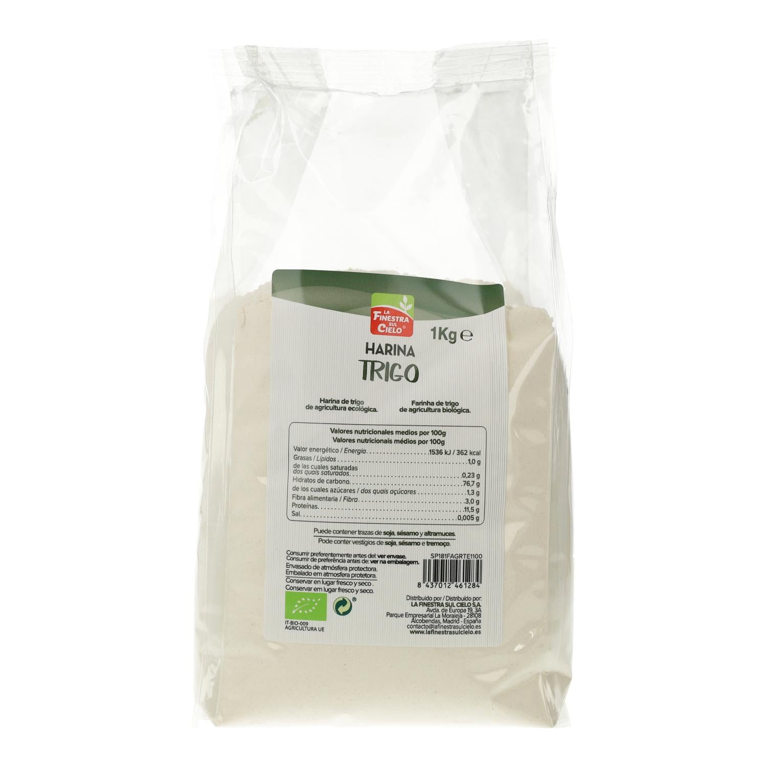 Harina blanca de trigo La Finestra Sul Cielo 1kg