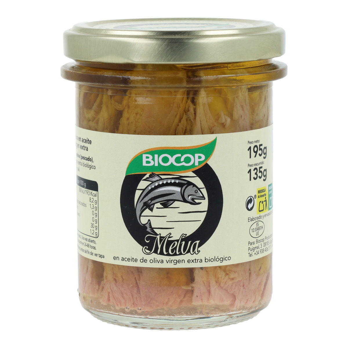 Filetti di melva in scatola Bio Biocop 195 g