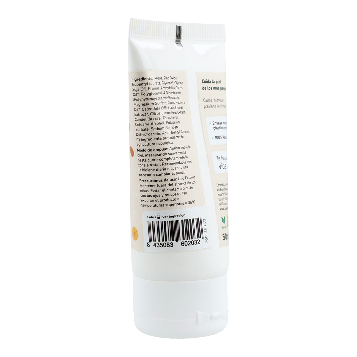 Crema pañal Baby caléndula y almendras dulces Planeta Huerto 50 ml