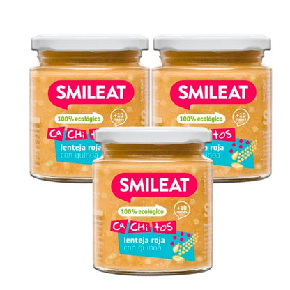 Pack 3x Tarrito Lentejas con Quinoa Ecológico CA CHI TOS Smileat 230g