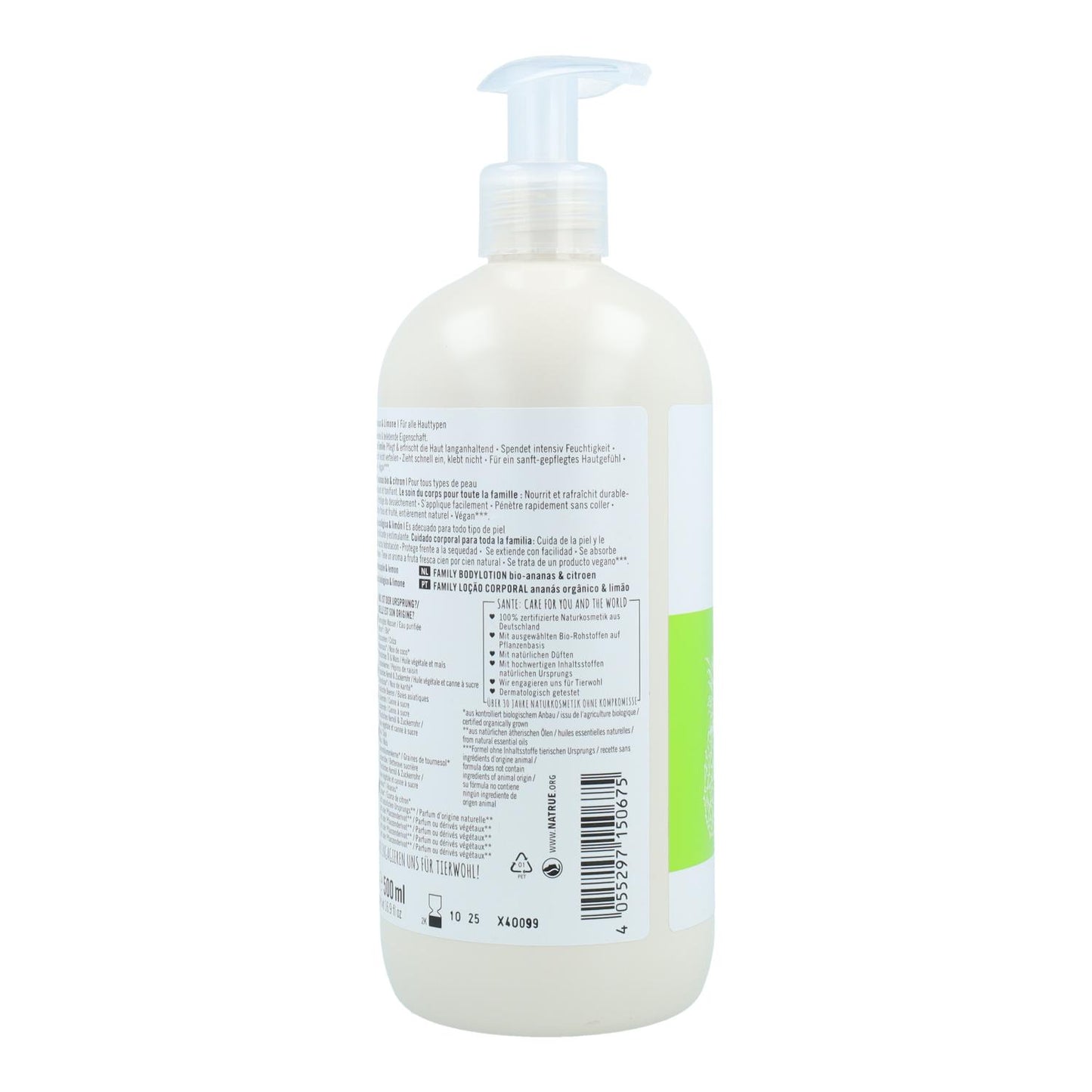 Loción corporal piña y limón Sante 500 ml