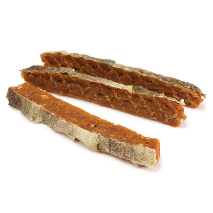 Snack natural para perros Barritas de salmón con piel Arquivet 100 gr