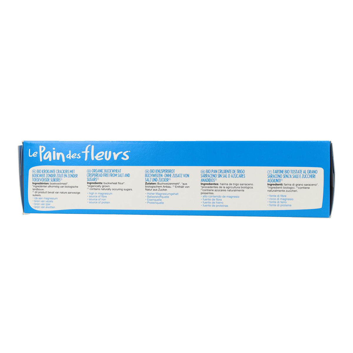 Tostadas Crujientes Crakers de Trigo Sarraceno sin sal sin gluten BIO Le Pain de Fleurs 300 g