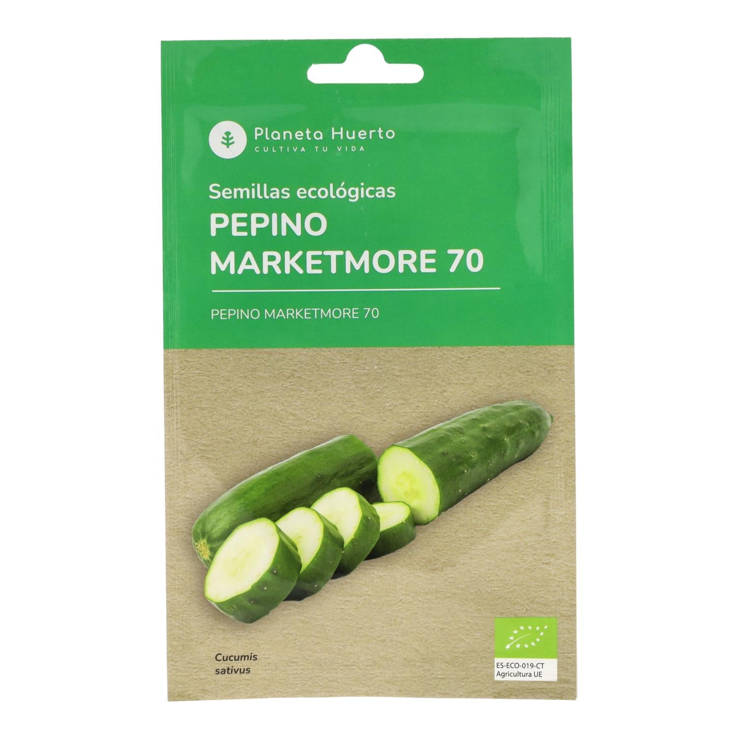 Semillas de Pepino marketmore ecológicas Planeta Huerto