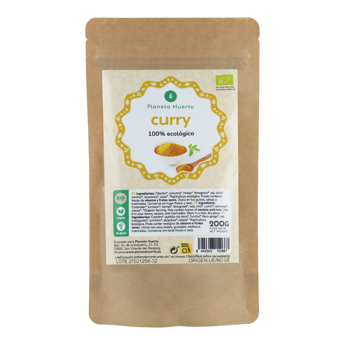 Curry in polvere ECO Planeta Huerto