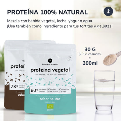 Proteína vegana ECO 73% chocolate Planeta Huerto 500 g