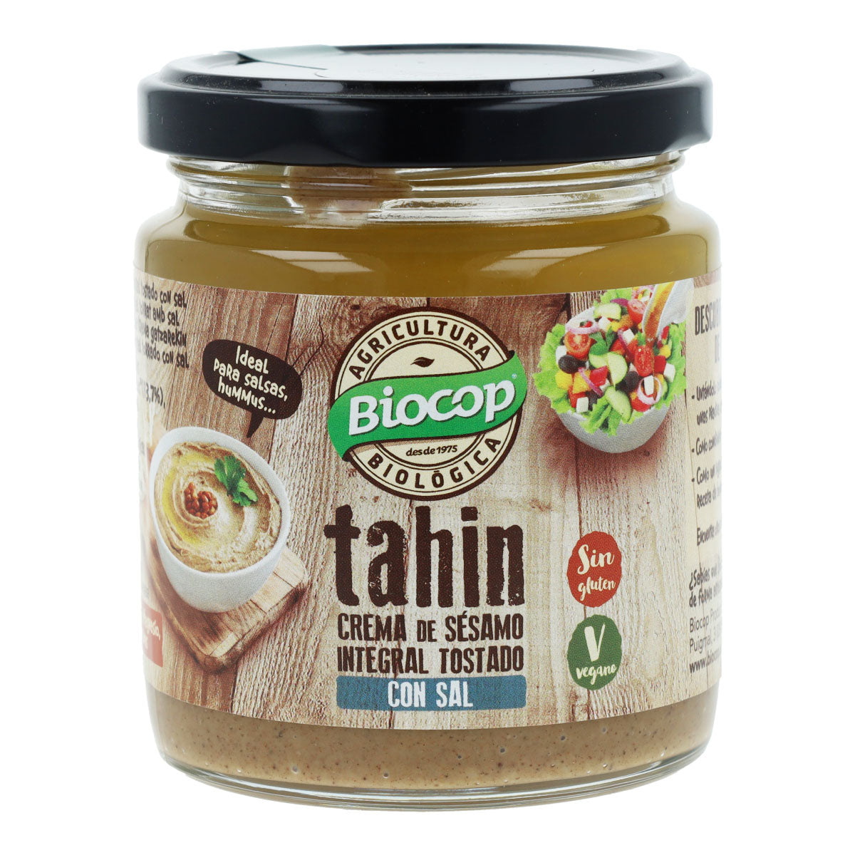 Tahin integrale tostato con sale Biocop 225 g