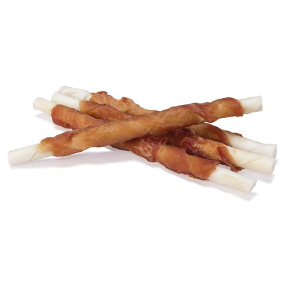 Snack natural para perros  Twist de pato enrollado Arquivet 13cm   100gr