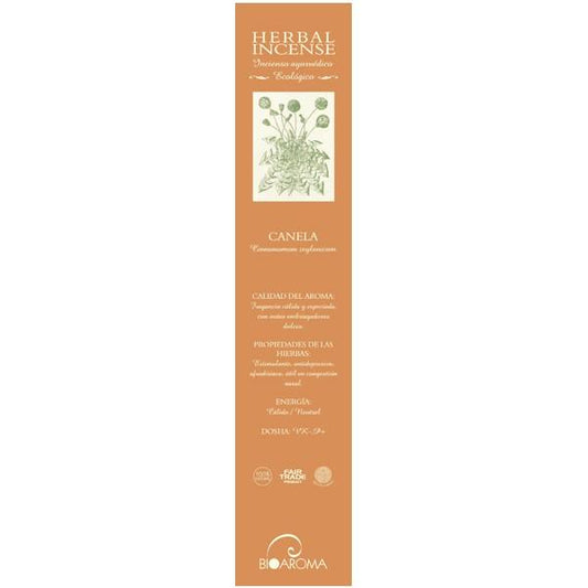 Incienso ecológico Canela Bioaroma,12 varillas