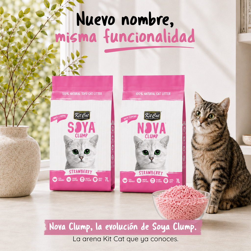 Kit Cat Arena Eco SoyaClump - Strawberry 7 L Sabbia per gatti