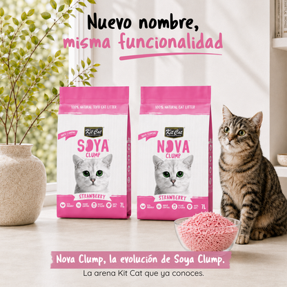 Kit Cat Arena Eco SoyaClump - Strawberry 7 L Sabbia per gatti