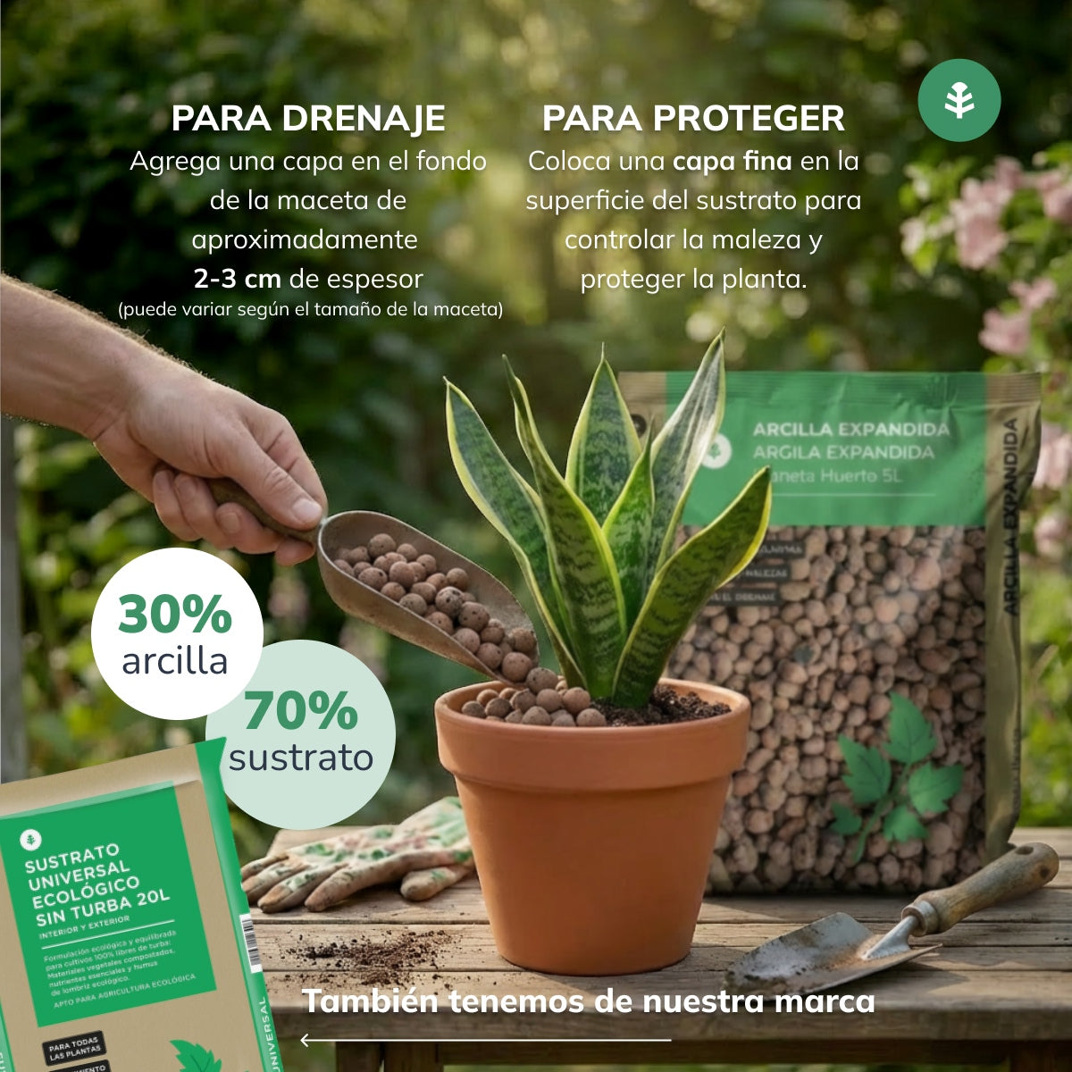 Arcilla expandida Planeta Huerto 25 Litros