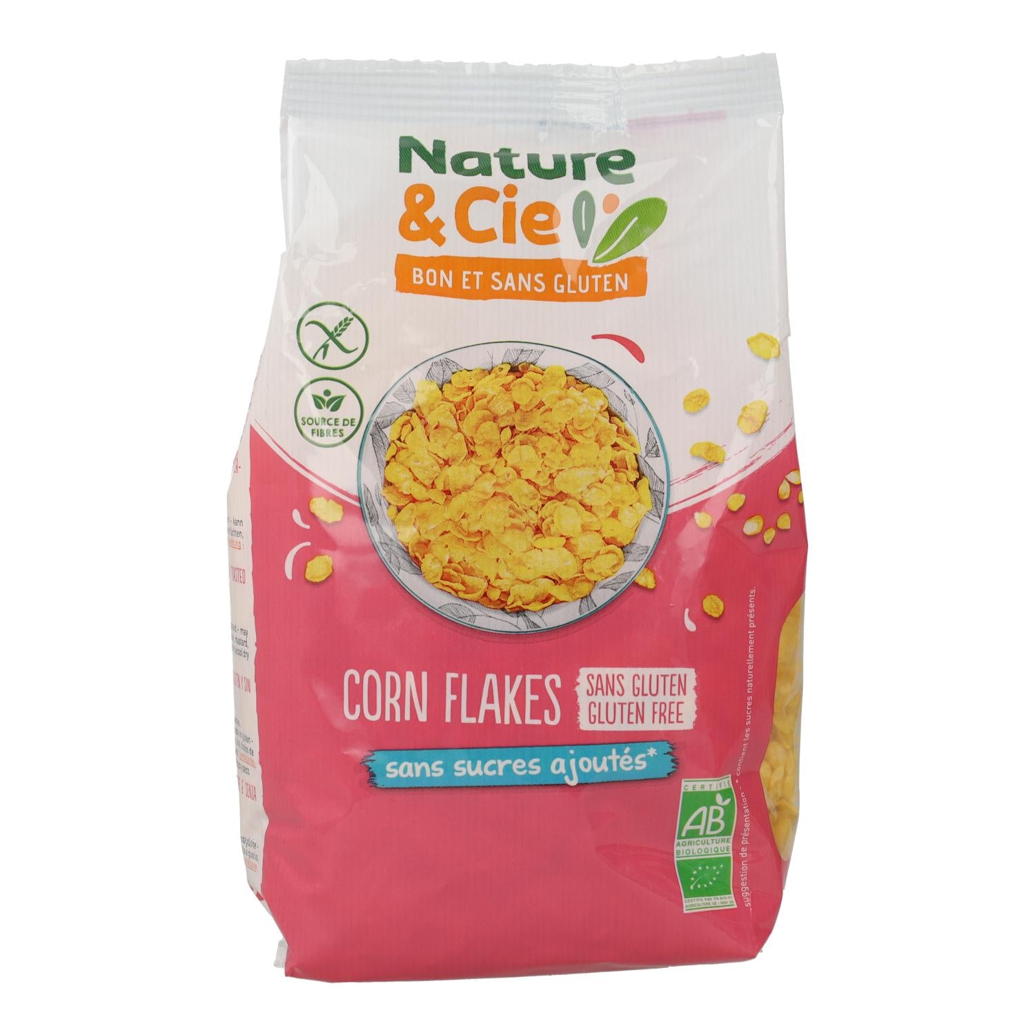 Copos De Maiz Tostado Sin gluten y sin azúcar Bio Nature & Cie 200 gr