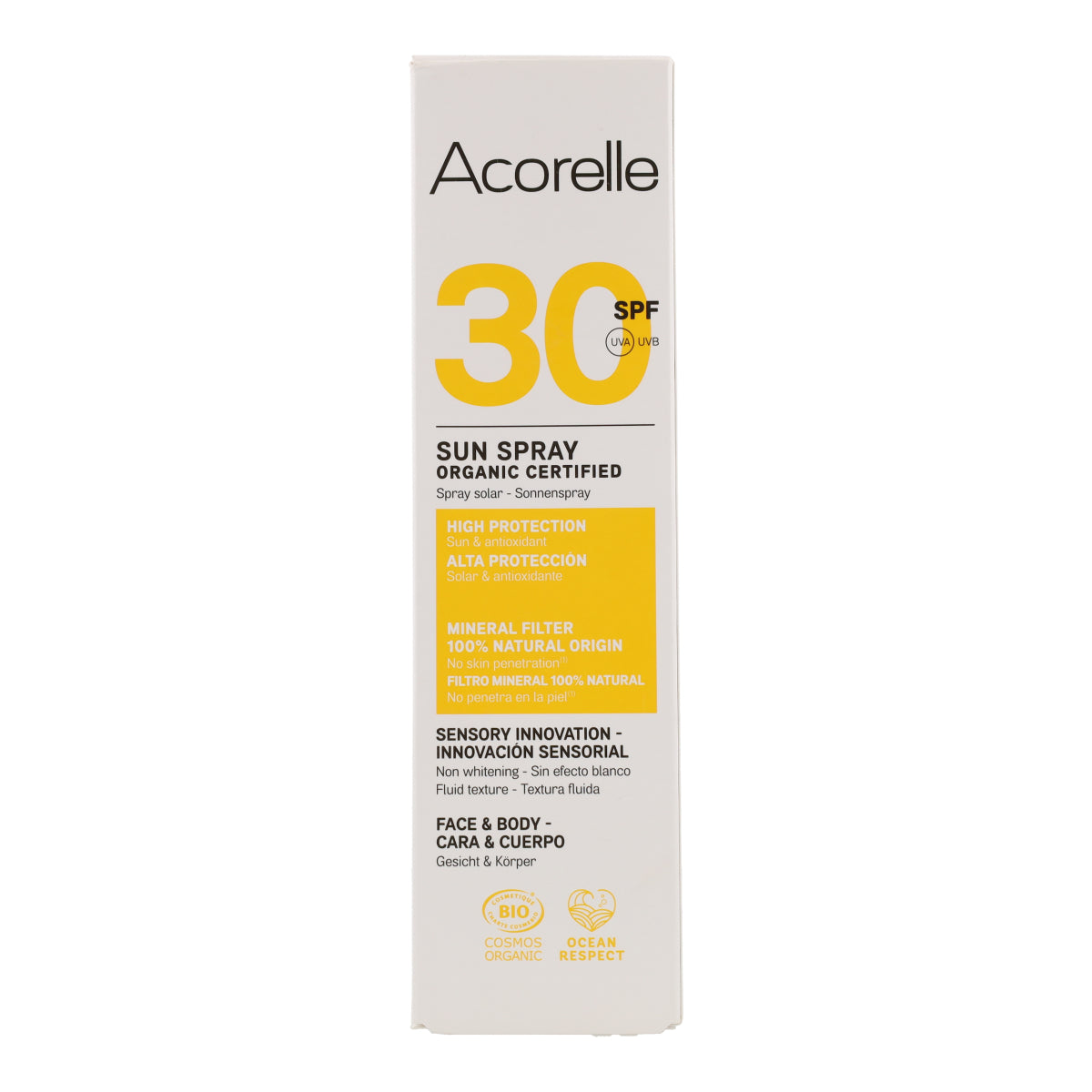 Spray solare SPF 30 Acorelle 100 ml