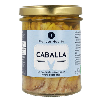 Pack 12x Caballa en aceite de oliva virgen extra ECO Planeta Huerto 190 g