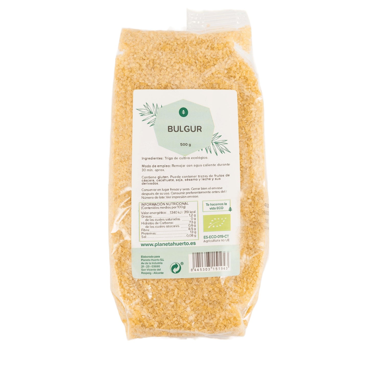 Bulgur grueso ECO Planeta Huerto 500 g
