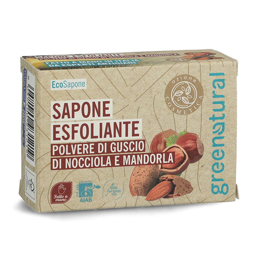 Pastilla de Jabón Exfoliante Almendra/Avellana 100 GR Greenatural