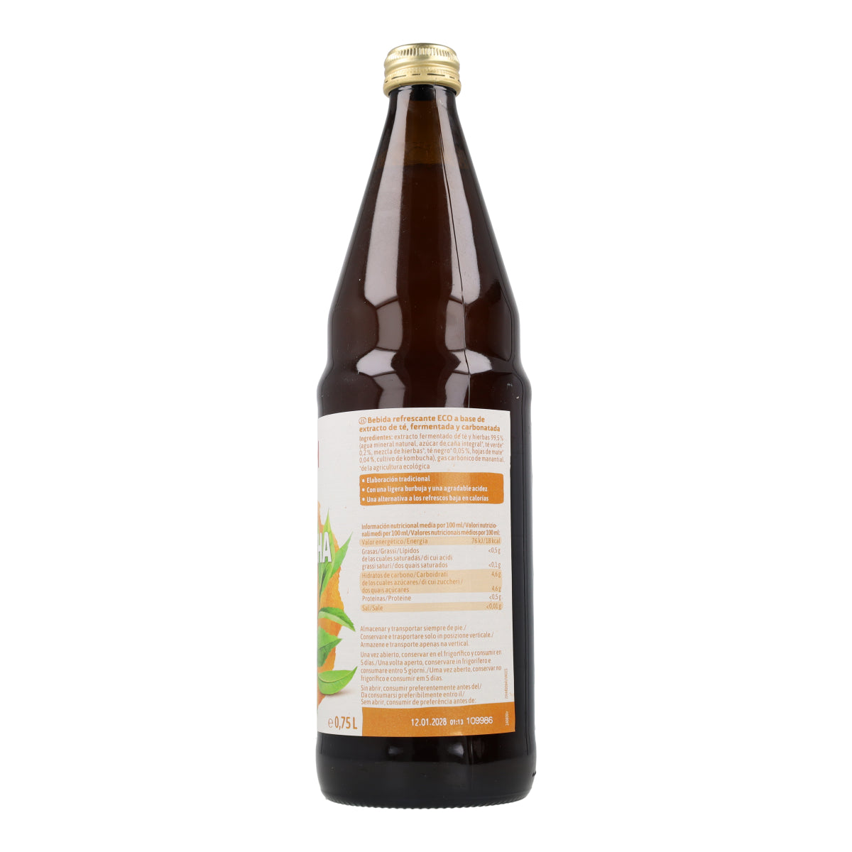 Kombucha Originale BIO Voelkel 750 ml