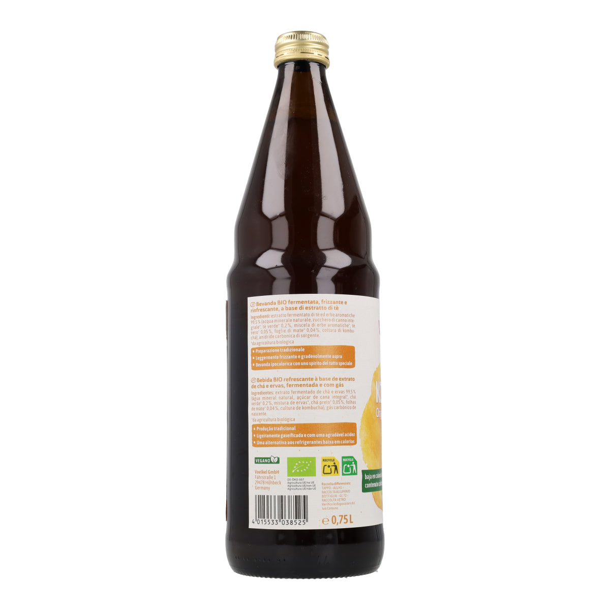 Kombucha Originale BIO Voelkel 750 ml