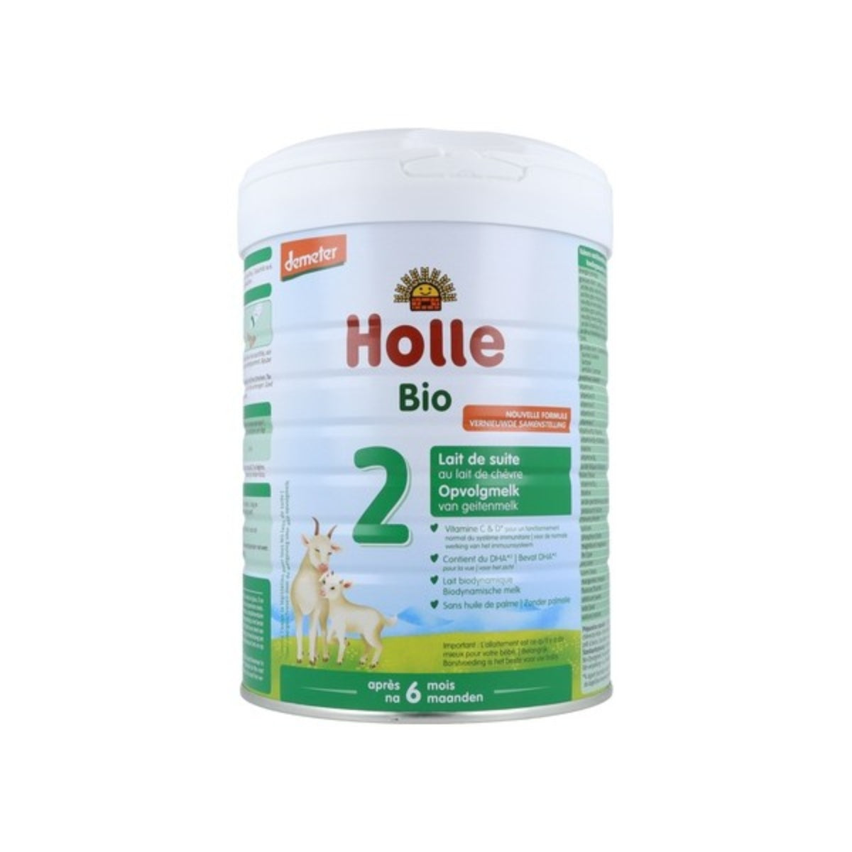 Leche de Continuación de Cabra 2 (después del 6º mes) LATA, Holle, 800g