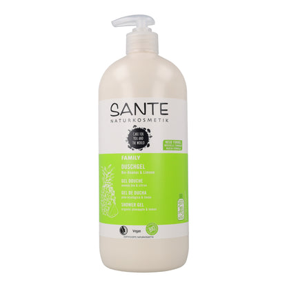 Gel doccia biologico all'ananas e limone Sante 950 ml