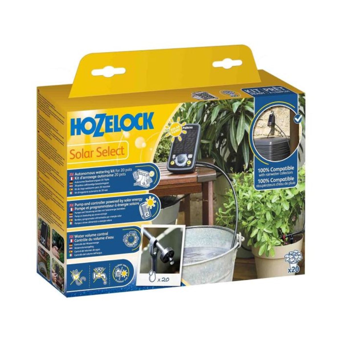 Kit de Riego automático Solar Select Hozelock