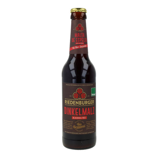Cerveza Malta de Trigo de Espelta sin alcohol bio Riedenburger 33cl