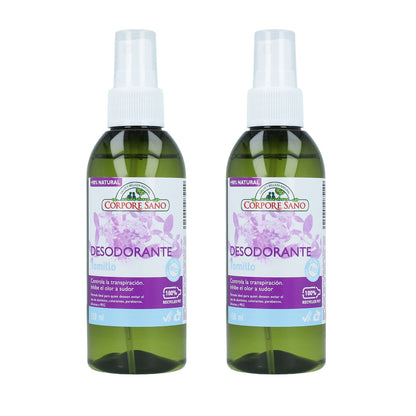 Pack 2x Desodorante tomillo Corpore Sano 150 ml