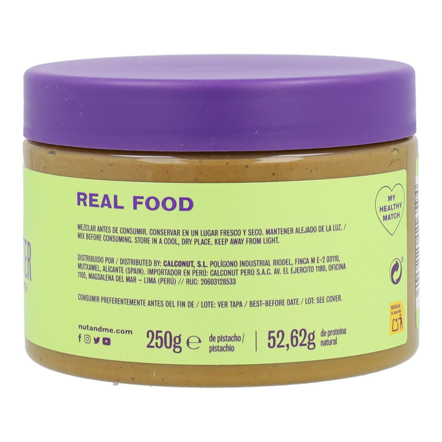 Crema de pistacho Nut&me 250g