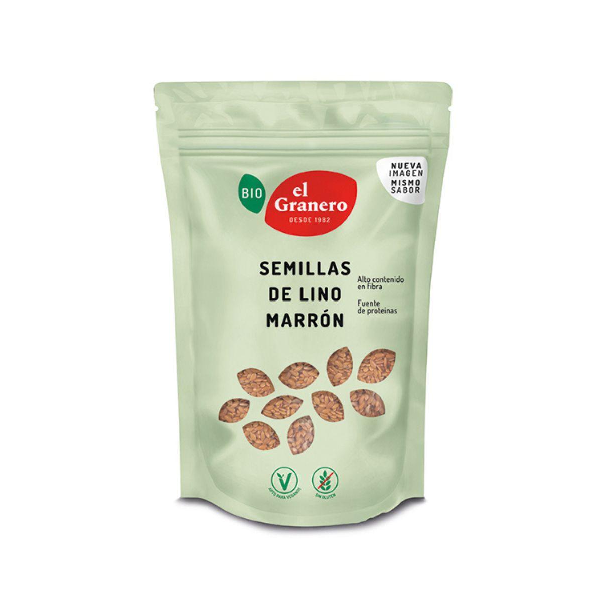 Semillas de Lino Marrón Bio El Granero 400 g