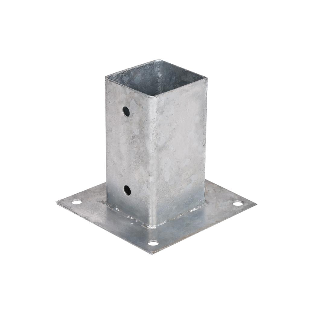 Soporte Anclaje metálico cuadrado para postes y pérgolas Faura 9x9