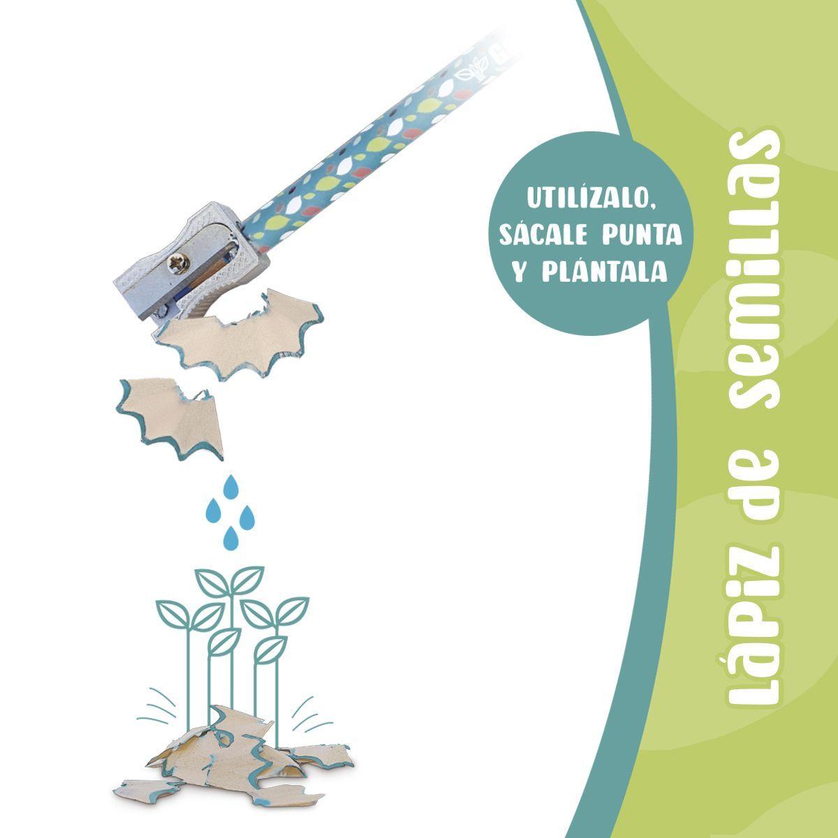 Lápiz con Semillas Plantables Ecológico, Sostenible y Divertido Garden Pocket