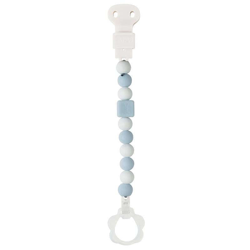 Pinza chupete  (con clip de chupete) Doukidou Rosa-Blanco