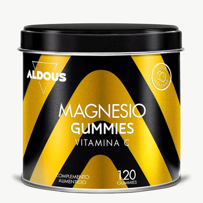 Citrato de Magnesio Gominolas 1340mg + Vitamina C 45mg Aldous Bio 120 Gominolas